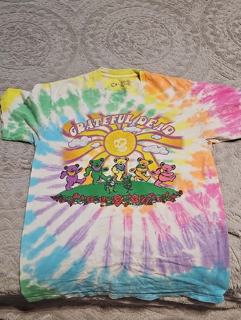 Grateful Dead Kids Tie-Dye Tee - Yellow, Green, Pink, Purple, Blue, Orange